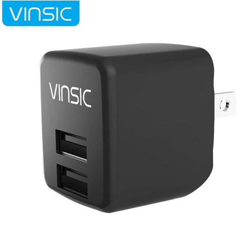 Adattatore USB da Muro Vinsic 12W 5V 2.4A con doppia uscita