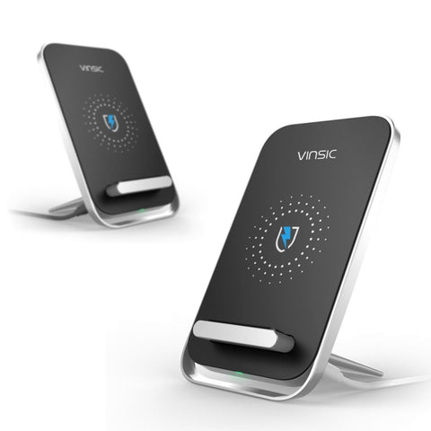 Caricabatterie wireless standard Qi con uscita Vinsic 5V 1A Caricabatterie rapido, Vinsic