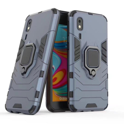 Étui de protection antiurto PC + TPU pour Galaxy A2 Core, avec support à anneau magnétique, pour Galaxy A2 Core