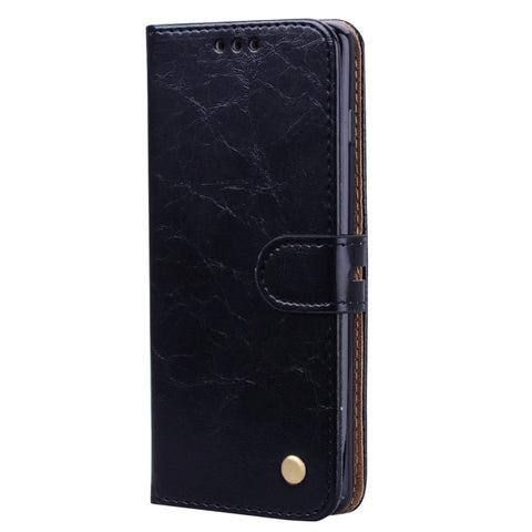 Custodia in pelle a vibrazione orizzontale con texture a cera d'olio stile business per Galaxy S10 Plus, con supporto, scomparti per carte e portafoglio, For Galaxy S10 Plus