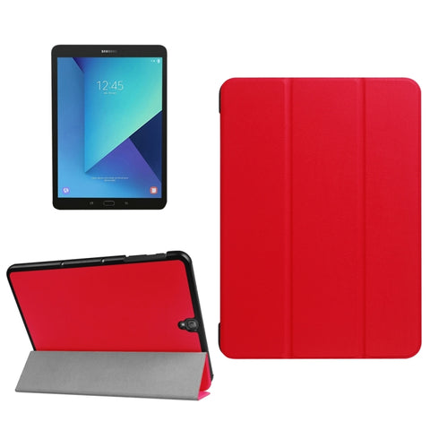 Pour Galaxy Tab S3 9,7 pouces T820 / T825 Étui en peau avec vibrations orizzontales Custer Texture avec support à 3 pieds, pour Galaxy Tab S3 9.7, Galaxy Tab S3 9.7