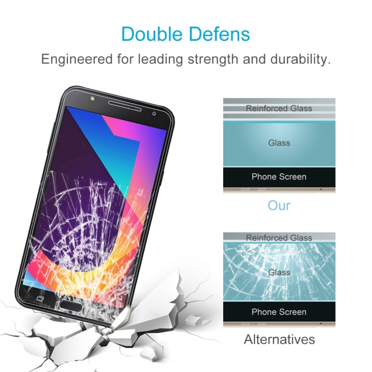 0.26mm 9H 2.5D Tempered Glass Film for Galaxy J7 Neo / J701, For Galaxy J7 Neo / J701(1 PC)
