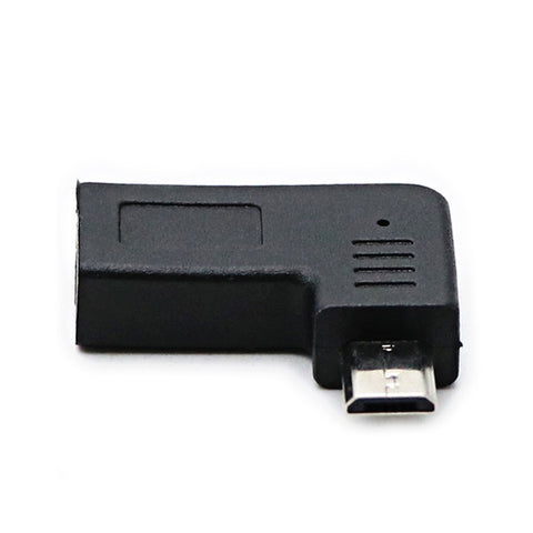 Convertitore adattatore a gomito maschio da USB-C/Tipo-C a Micro USB da 2 pezzi (angolo destro/sinistro).