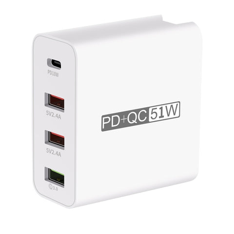 WLX-A6 Adattatore di alimentazione per caricabatterie da viaggio USB a ricarica rapida a 4 porte, spina AU, AU Plug
