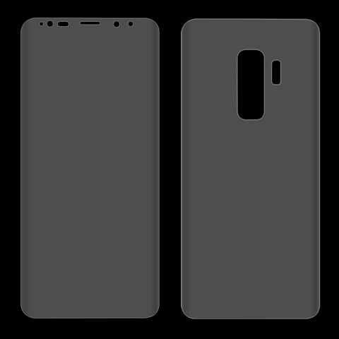 ENKAY Hat-Prince per Galaxy S9+ PET Schermo intero 3D Curvo Calore Piegatura HD Pellicola protettiva per schermo anteriore + posteriore, For Galaxy S9+