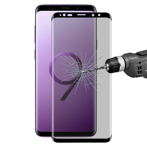 ENKAY Hat-Prince per Galaxy S9+ 0,26mm 9H Durezza superficiale 3D Privacy Antiriflesso Pellicola protettiva in vetro temperato a schermo intero, Galaxy S9+