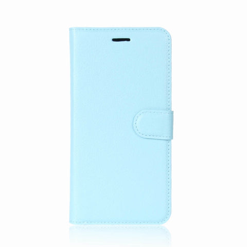 Pour Galaxy S9 Custodia en peau avec chiusura orizzontale con texture Litchi avec support, portafoglio e slot par carte, pour Galaxy S9