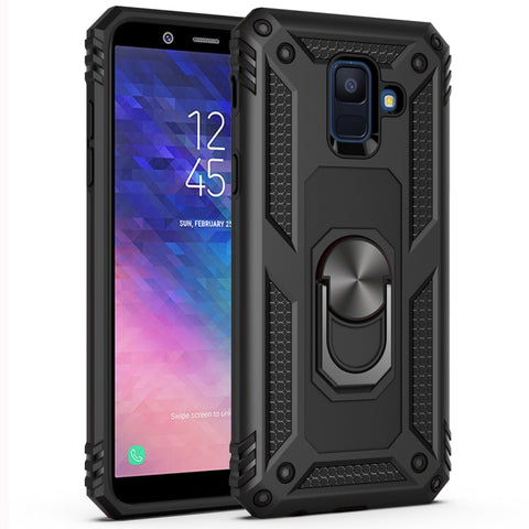 Housse de protection Armor antiurto en TPU + PC pour Galaxy A6 (2018), avec support pour rotation à 360 degrés, pour Galaxy A6 (2018)