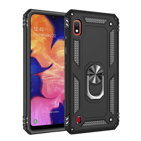 Housse de protection blindée antiurto en TPU + PC pour Galaxy A10, avec support pour rotation à 360 degrés, pour Galaxy A10