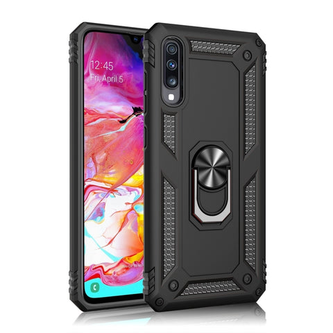 Housse de protection Armor antiurto en TPU + PC pour Galaxy A70, avec support pour rotation à 360 degrés, pour Galaxy A70