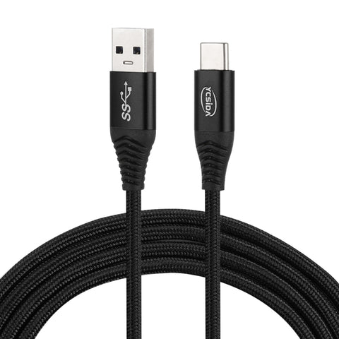 Cavo di ricarica per sincronizzazione dati da USB a tipo C da 1,2 m in nylon intrecciato con 110 fili in rame, supporta la ricarica rapida