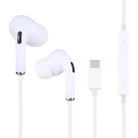 Auricolare cablato USB-C / Type-C con microfono, non per telefoni Samsung, lunghezza cavo: circa 1,2 m, Type-C