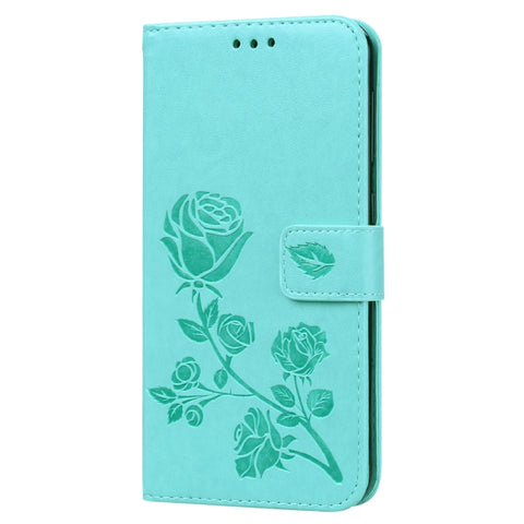 Étui en cuir PU avec structure orizzontale en rilievo rose pour Galaxy A10, avec support, emplacement pour carte et portafoglio, pour Samsung Galaxy A10