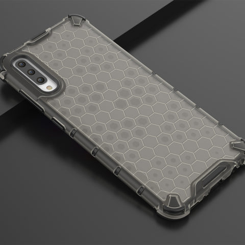 Custodia antiurto per PC + TPU a nido d'ape per Galaxy A70, For Galaxy A70