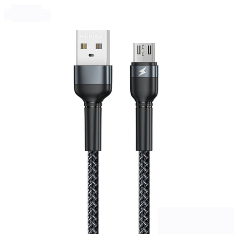 REMAX RC-124m 1m 2.4A Cavo dati di ricarica rapida da USB a micro USB intrecciato in lega di alluminio, Micro USB