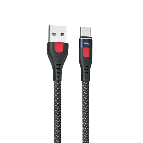 REMAX RC-188a Lesu Pro 1m 5A USB a USB-C / Type-C Cavo dati di ricarica veloce intrecciato in lega di alluminio, USB to USB-C / Type-C
