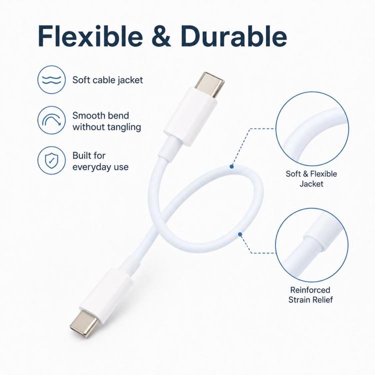 100W Type-C Fast Charging Cable for iPhone 16/15/17 Pro Max