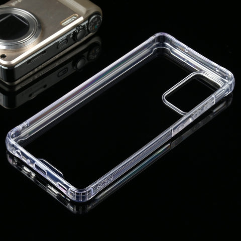 Pour Samsung Galaxy A72 Housse de protection en TPU transparent antiurto à quatre angles + PC, pour Samsung Galaxy A72