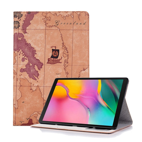 Étui en cuir avec structure orizzontale avec carte de texture pour Galaxy Tab S5e 10.5 T720 / T725, avec support, emplacement pour carte et portafoglio, consegna avec texture décontractée, pour Galaxy Tab S5e