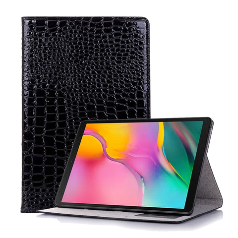 Étui en cuir avec structure orizzontale avec texture crocodile pour Galaxy Tab S5e 10.5 T720 / T725, avec support, emplacement pour carte et portafoglio, pour Galaxy Tab S5e