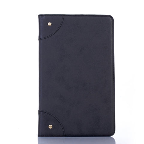 Étui en cuir avec support orizzontale pour livre rétro pour Galaxy Tab A 10.1 (2019) T510 / T515, avec support, emplacement pour carte et portafoglio, pour Galaxy Tab A 10.1 (2019), pour Galaxy Tab A 10.1 (2019) T510 / T515