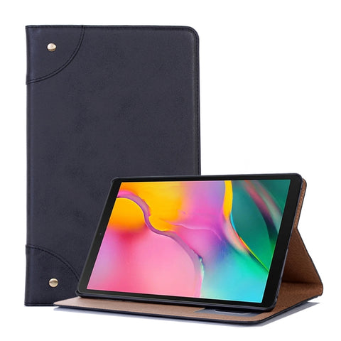 Étui en cuir avec support orizzontale pour livre rétro pour Galaxy Tab A 10.1 (2019) T510 / T515, avec support, emplacement pour carte et portafoglio, pour Galaxy Tab A 10.1 (2019), pour Galaxy Tab A 10.1 (2019) T510 / T515