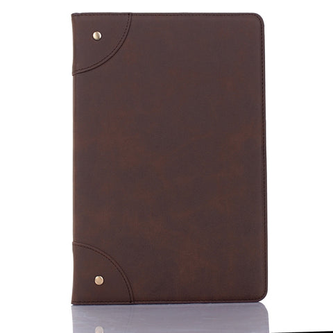 Étui en cuir avec structure orizzontale pour livre rétro pour Galaxy Tab S5e 10.5 T720 / T725, avec support, emplacement pour carte et portafoglio, pour Galaxy Tab S5e