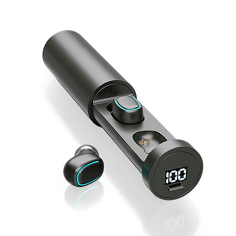 C1 Bluetooth 5.0 TWS Chemin circulaire à écran tactile numérique Vero auricolare Bluetooth sans fil avec cheminée circulaire, Cheminée circulaire