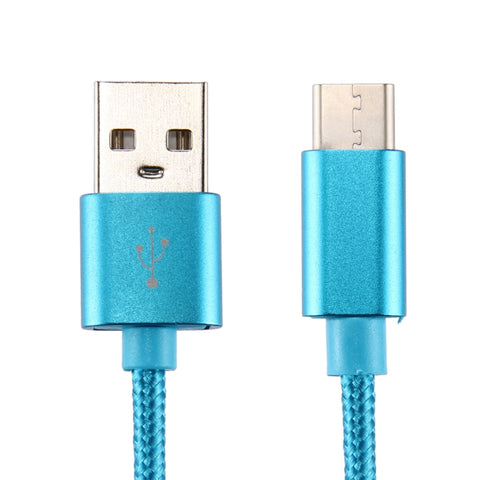 Cavo di ricarica per sincronizzazione dati da USB a USB-C/Type-C Knit Texture, lunghezza cavo: 3 m, uscita totale 3 A, trasferimento dati 2 A