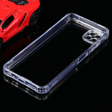 Per Samsung Galaxy A22 5G Custodia protettiva in TPU trasparente antiurto a quattro angoli + PC, For Samsung Galaxy A22 5G