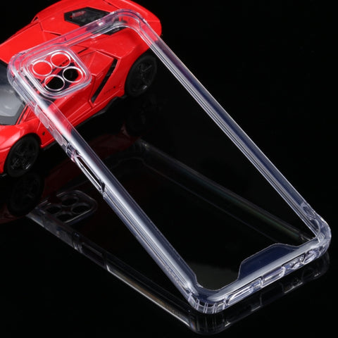 Per Samsung Galaxy A22 5G Custodia protettiva in TPU trasparente antiurto a quattro angoli + PC, For Samsung Galaxy A22 5G