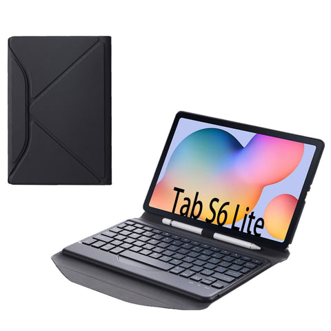 Custodia tablet in pelle con tastiera Bluetooth divisibile con supporto posteriore triangolare B610 per Samsung Galaxy Tab S6 Lite, B610