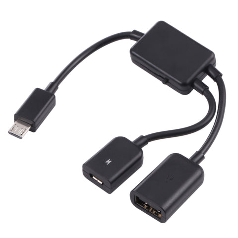 Cavo adattatore OTG Micro USB da 1 a 2