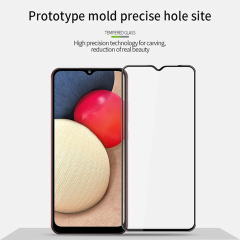 Per Samsung Galaxy A03s 166mm PINWUYO 9H Pellicola in vetro temperato antideflagrante curvo a schermo intero 3D, For Samsung Galaxy A03s 166mm