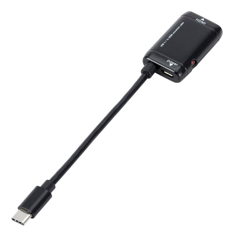 Cavo adaptateur vidéo HDMI USB-C/Type-C 3.1 (MHL) à HD 1080P, longueur : 12 cm, 12 cm