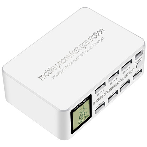Supporto per presa intelligente per stazione di ricarica USB multifunzione 818D 8 in 1