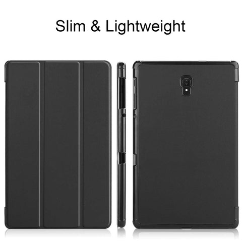 Custodia in pelle PU con chiusura orizzontale Custer Texture per Galaxy Tab A 10.5 / T595 e T590, con supporto triplo pieghevole e funzione di sospensione/sveglia, For Galaxy Tab A 10.5