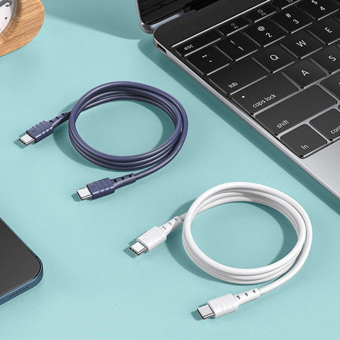 REMAX RC-068 PD 65W Type-C / USB-C a Type-C / USB-C Cavo dati di ricarica rapida TPE ad alta elasticità, lunghezza: 1 m, Type-C to Type-C