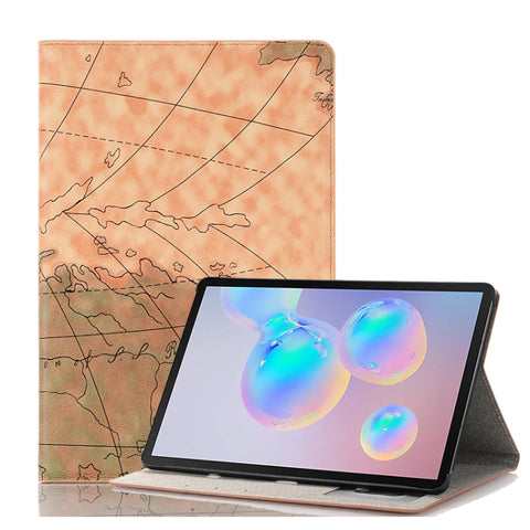 Pour Galaxy Tab S6 T860 / T865 Étui en cuir avec lame orizzontale avec texture mappa avec support, emplacement pour carte et portafoglio, consegna avec texture décontractée, pour Galaxy Tab S6 T860 / T865