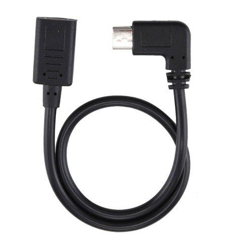 Cavo adattatore a gomito da USB-C/Type-C femmina a USB-C/Type-C maschio, lunghezza totale: circa 30 cm