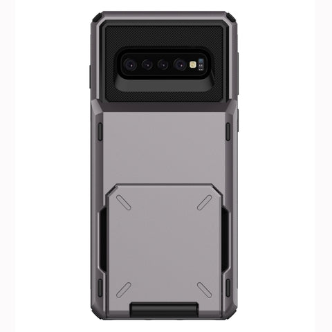 Étui de protection antiurto en TPU + PC pour Galaxy S10, avec emplacement par plan