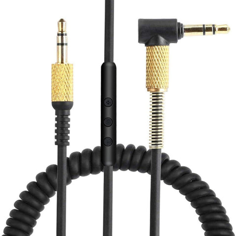 Cavité pour auriculaires masque-masque de 3,5 mm avec fil de tramite contrôlé pour auriculaires Marshall, longueur de cavité: 1,25 m-1,8 m, version d'appel contrôlée par fil