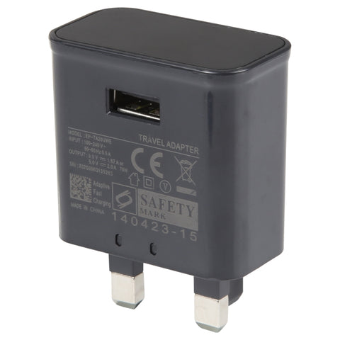 EP-TA20UWE Adattatore da viaggio a ricarica rapida con porta USB singola, presa UK, Single USB