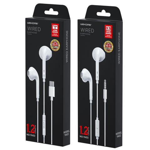 WK YA-02 Auriculaire intra-auriculaire de 3,5 mm par câble musical, longueur : 1,2 m, 3,5 mm