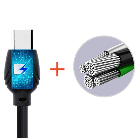 awei CL-62 2 in 1 2,5 A USB-C / Type-C Ricarica + Trasmissione Cavo dati a inserimento fronte-retro in lega di alluminio, Lunghezza: 1 m