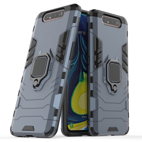 Étui de protection antiurto PC + TPU pour Galaxy A80 / A90, avec support à anneau magnétique, pour Galaxy A80 / A90