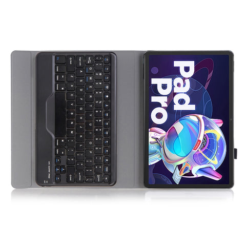 AM20-B Pelle di Agnello Texture Ultra-sottile Tastiera Bluetooth Custodia Tablet In Pelle Per Lenovo Xiaoxin Pad 2022 10.6 pollici/Tab M10 Plus 10.6 3rd Gen 2022, Ultra-thin