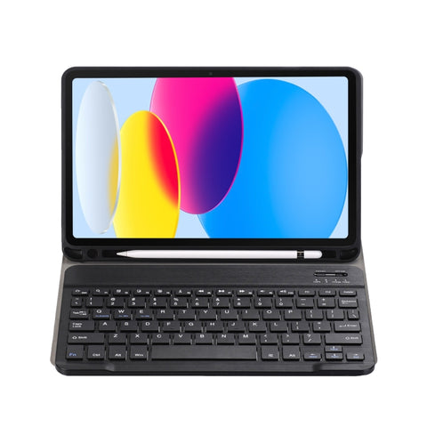 Pour iPad 10e génération 10.9 2022 A10B Pelle di agnello Texture Custodia pour tablette en peau avec bouton ultrasonique Bluetooth avec emplacement pour stylo, A10B