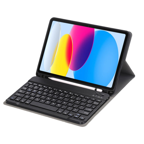 Pour iPad 10e génération 10.9 2022 A10B Pelle di agnello Texture Custodia pour tablette en peau avec bouton ultrasonique Bluetooth avec emplacement pour stylo, A10B