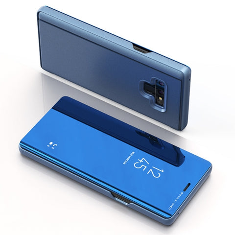 Custodia in pelle PU con chiusura orizzontale a specchio con visione chiara per Galaxy Note 9, con supporto, For Galaxy Note 9